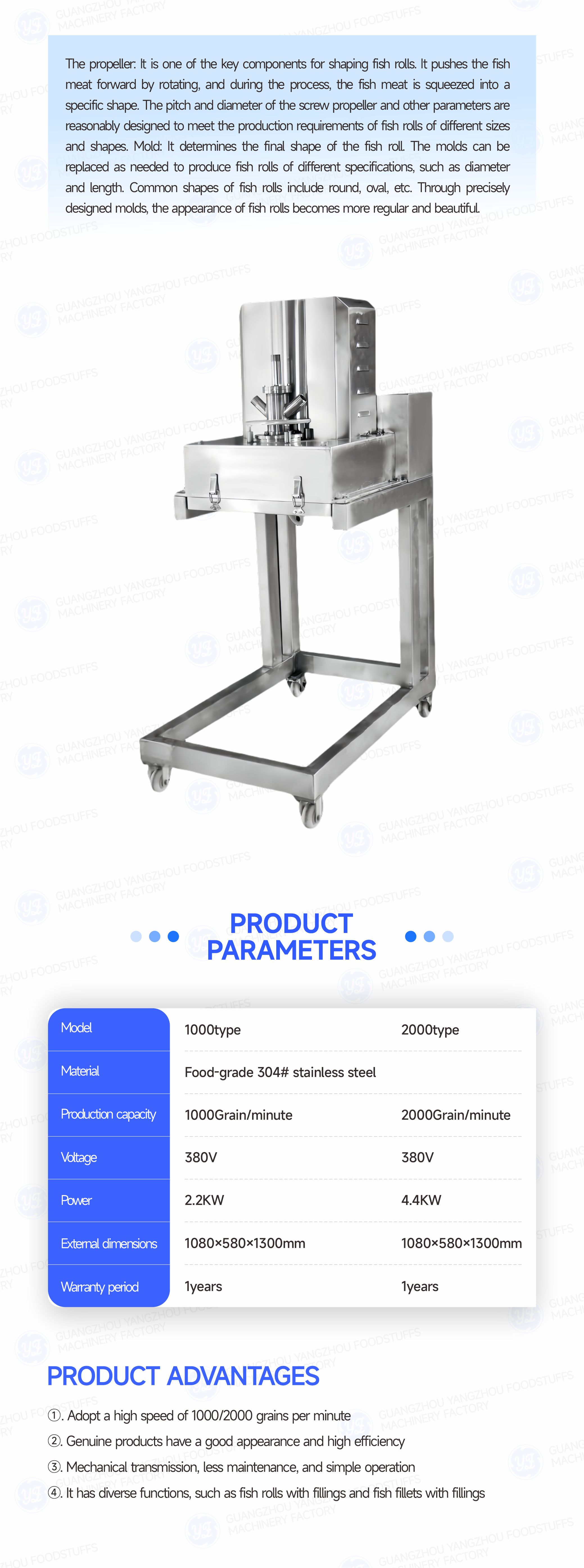 Multifunctional Fish Roll Machine