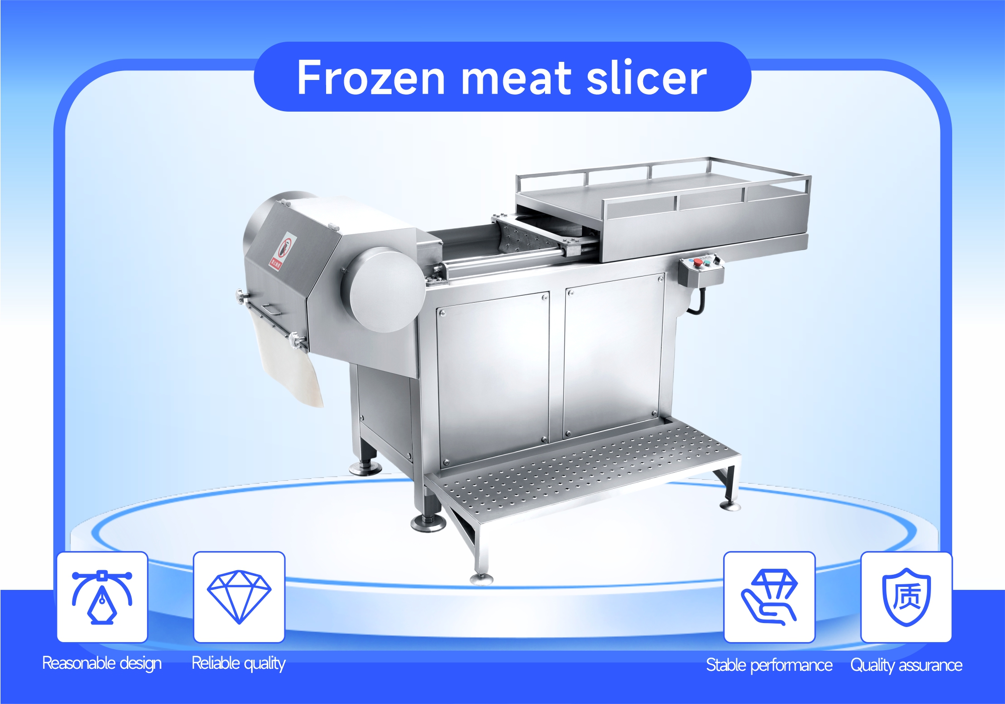 Frozen meat slicer