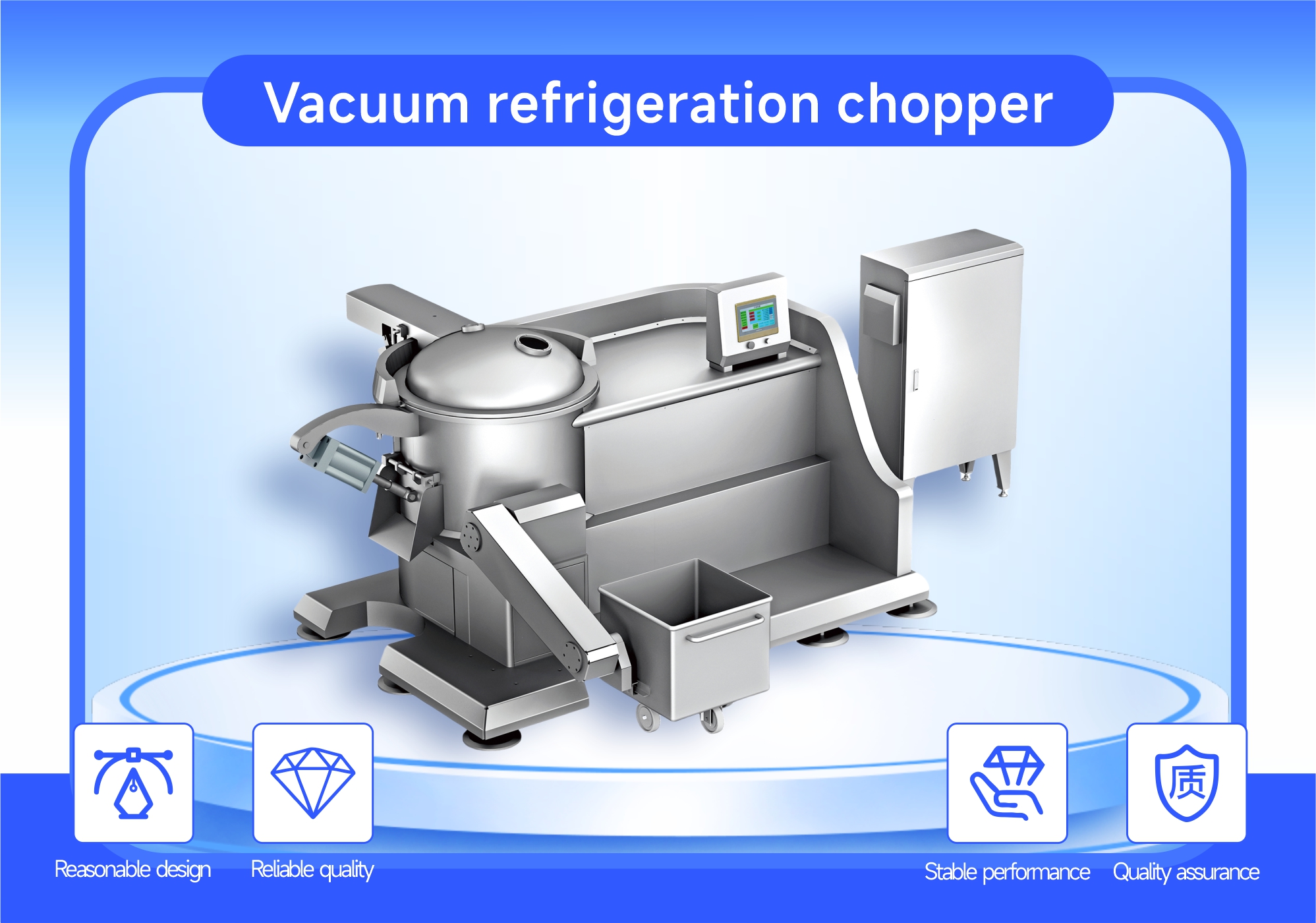 Vacuum refrigeration chopper